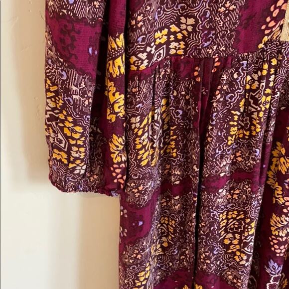 NWT Anthropologie MAEVE plum embroidered maxi dress - Picture 8 of 11